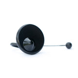 Bottle / Sports Tag Black (New) - Checkpoint Compatible 8.2MHz, angled view with coiled cable extended