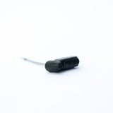 Mini Stylus Tag with Lanyard Black (New) - Sensormatic Compatible 58KHz, close up of tag body and cable