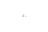16mm Grooved Plastic Dome Pin Grey (New), close up angled view of dome head and grooved shaft