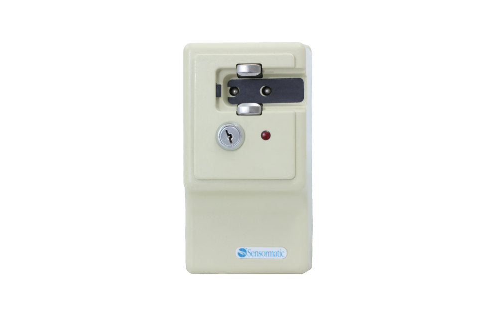 Sensormatic MK90 Power Detacher (Refurbished), front view showing detach slot and key lock