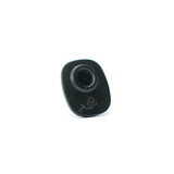 Mini Hard Tag Black - Checkpoint Compatible 8.2MHz, rear view showing recessed pin hole