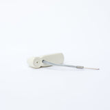 Mini Stylus Tag White (New) - Sensormatic Compatible 58KHz, with lanyard cable and pin attached