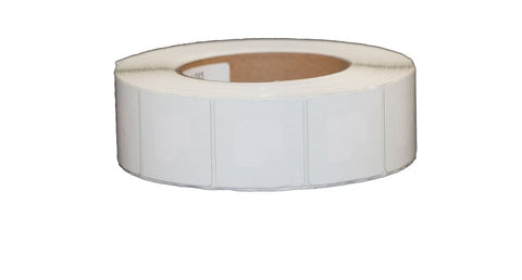 Plain White Labels - Checkpoint Compatible 8.2MHz - 400 Series roll