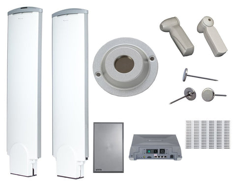 Beauty Supply Security Tag System Package with Installation, pedestals, deactivator, tags, pins and labels