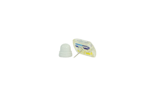 Universal Ink Pins with Backers (New), ink pin and white dome backer shown side by side