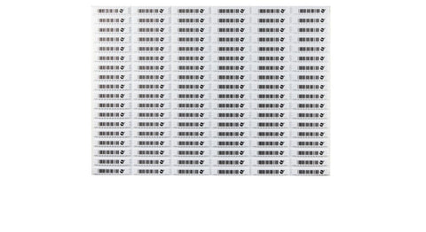 Barcode Ultrastrip III DR Labels - Sensormatic Compatible AM 58KHz - ZLDRS2, sheet of label strips in rows
