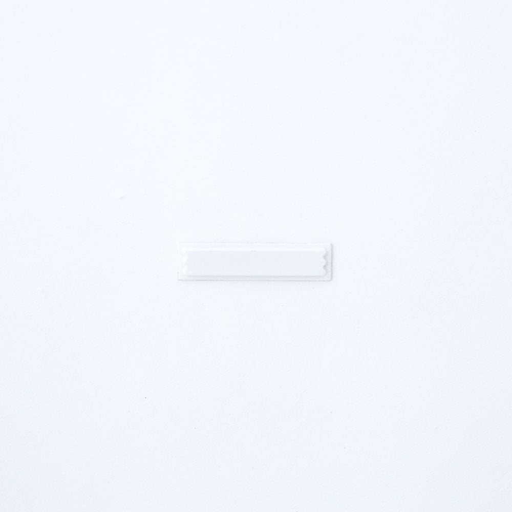 Plain White Ultrastrip III DR Labels - Sensormatic Compatible AM 58KHz - ZLDRS1, single label strip