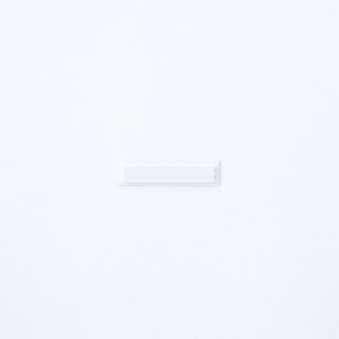 Plain White Ultrastrip III DR Labels - Sensormatic Compatible AM 58KHz - ZLDRS1, single label strip