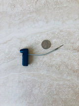 Mini Stylus Tags with Lanyards Black (New) - Checkpoint Compatible 8.2MHz, cable open, quarter for scale