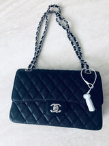 8" White Loop Lanyard (New), securing a security tag to a handbag strap