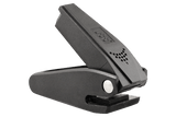 Pinless Raptor Tag Black - Checkpoint Compatible 8.2MHz, shown with clamp open